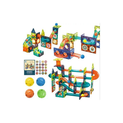 Juego Bloques Magnéticos 96 Pcs Juguete De Construcción 142