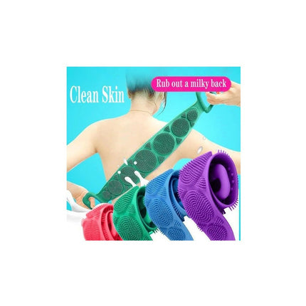 Cepillo Esponja De Ducha Para Espalda Silicona N/a