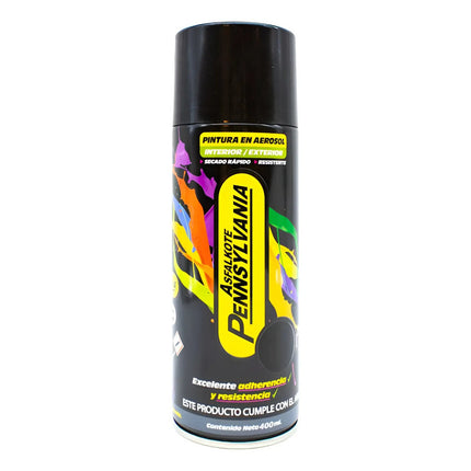 Pintura En Aerosol 400ml Negro Brillo Pennsylvania Negro