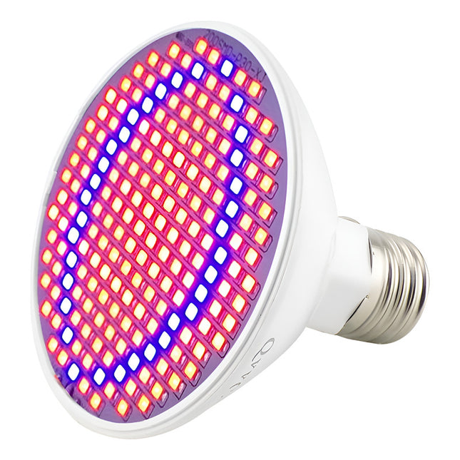 Lampara 200 Led 120 Grados Espectro Cultivo Plantas Flores Violeta