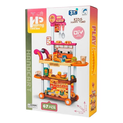 Set Carro De Hambuersa  Completo 67 Piezas C