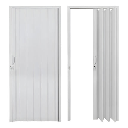 Puerta Plegable Pvc 90x210cm Color Blanco 90b Blanco