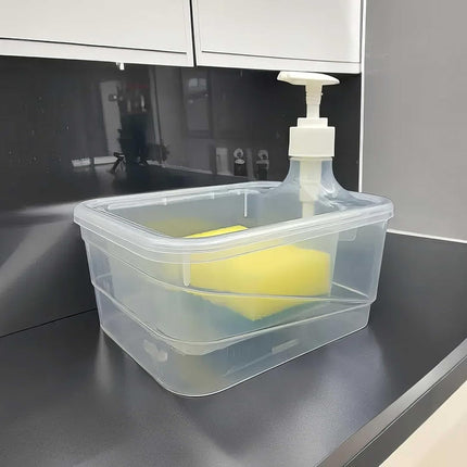 Dispensador Jabon Y Porta Esponja Plastico F9921 V