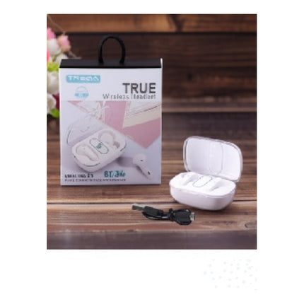 Auricular  Treqa Inalambrico Bt-34 Blanco Ve