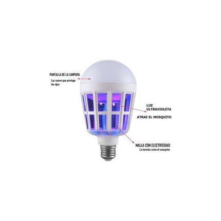 Lampara Led 2 En 1 Mata Insectos