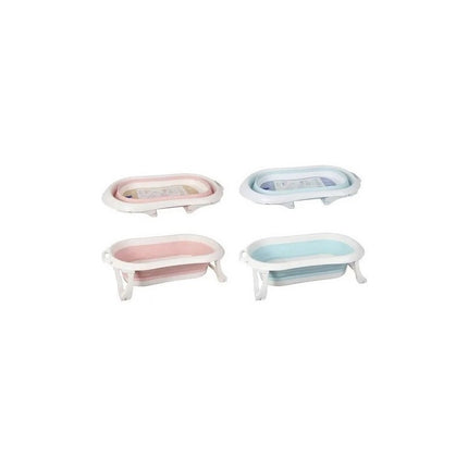 Bañera/bañito Plegable Para Bebés Baño  Rosado / Celeste