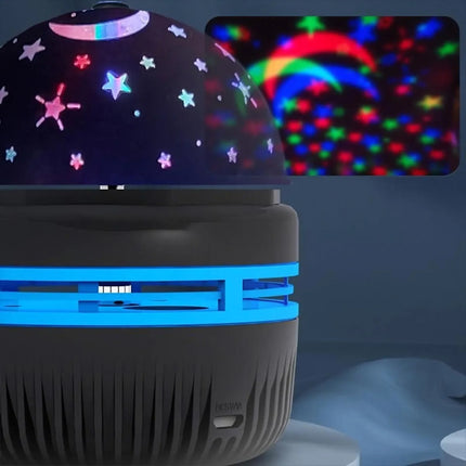 Veladora Media Bola Estrellita Y Lunas Usb