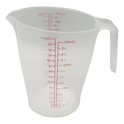 Jarra Medidora De Plástico, 1500ml Agua