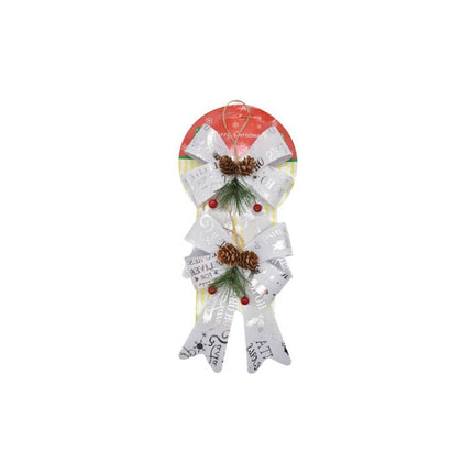 Moñas Navideñas X2 Unidades 19x13cm Ccm00357 B
