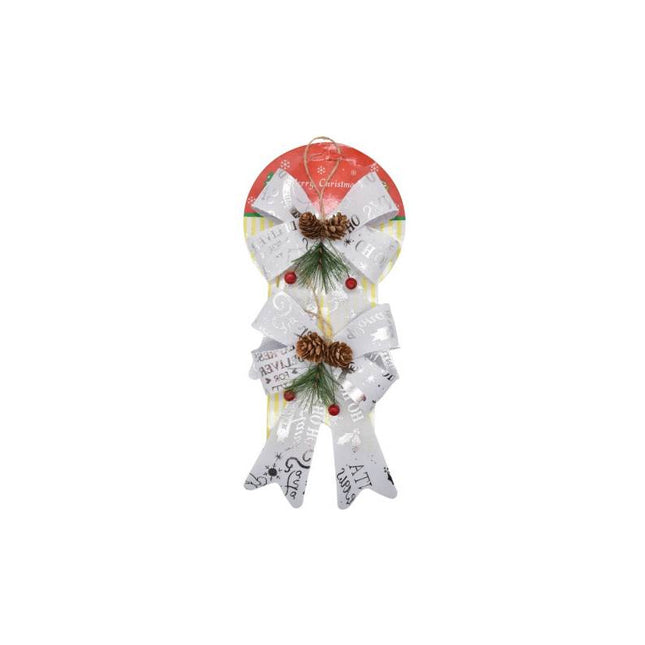 Moñas Navideñas X2 Unidades 19x13cm Ccm00357 B