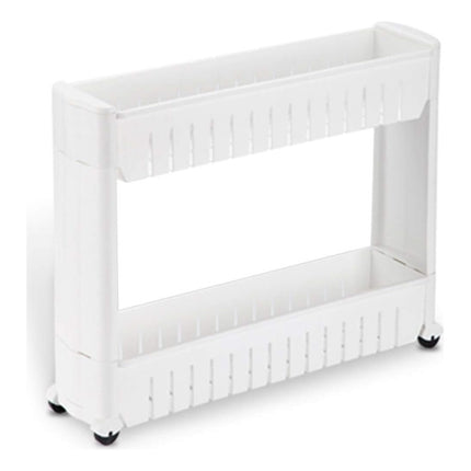 Organizador 2 Niveles C/ Rueda Ahorra Espacio Baño Cocina