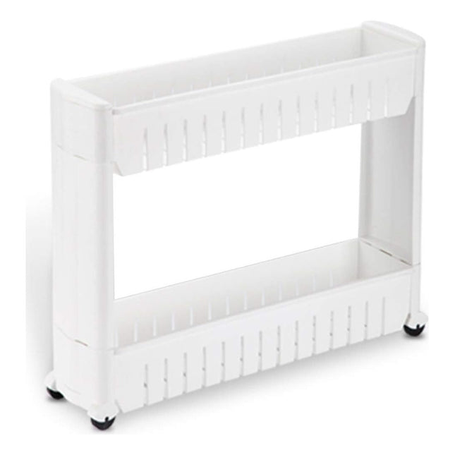 Organizador 2 Niveles C/ Rueda Ahorra Espacio Baño Cocina