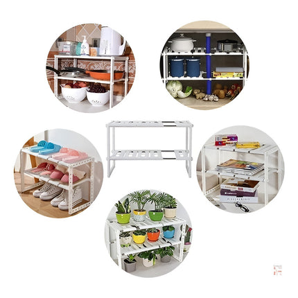 Estante Organizador Bajo Fregadero Sobre Mesada 2 Niveles