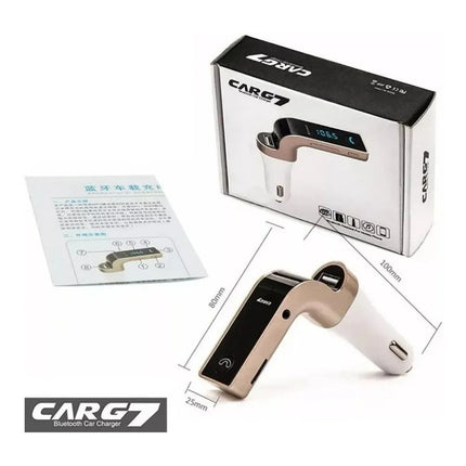 Transmisor Fm Bluetooth Cargador Usb Radio Auto Receptor