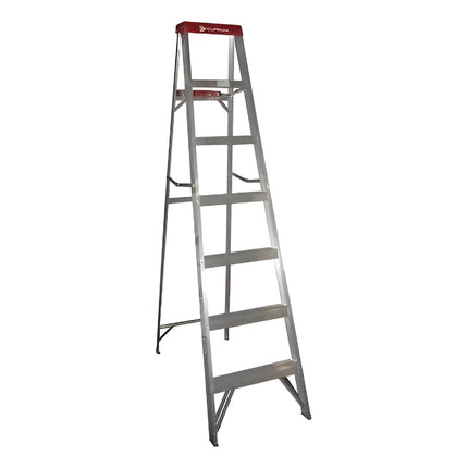 Escalera Tijera  6 Escalones Botafogo   120kg Gris