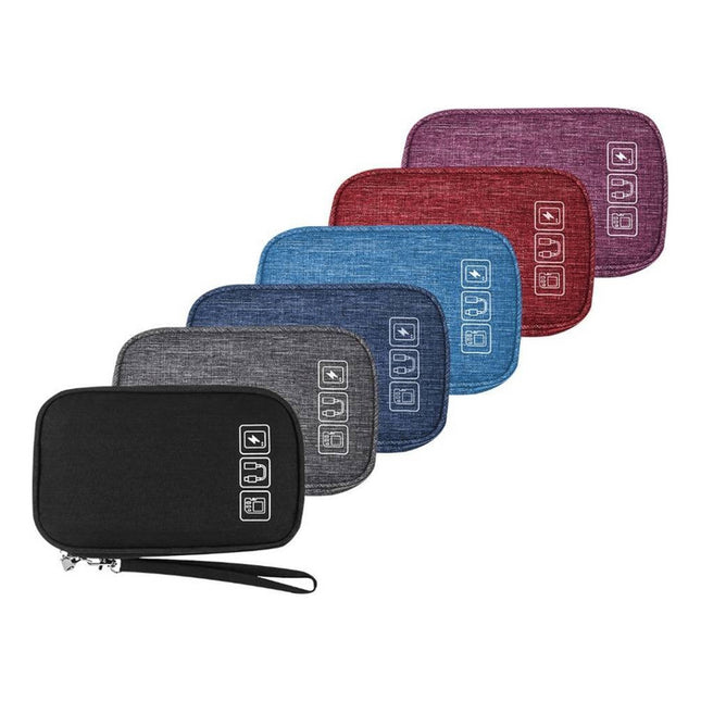 Estuche Organizador De Cables Medidas: 24 X 17 X 2 Cm  V