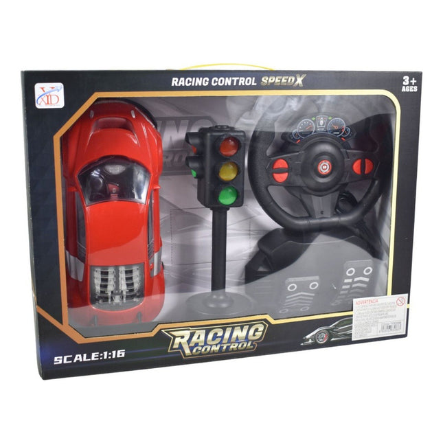 Auto A Control Remoto Con Pedalera Y Semáforo.ty363088b Rojo