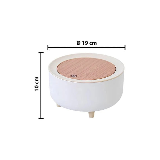 Papelera Mini Tapa Táctil Recipiente Residuos B