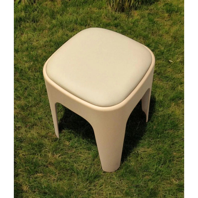 Banqueta De Plástico Con Asiento Acolchado V