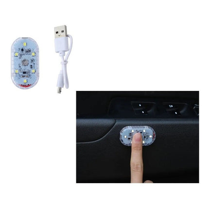 Luz Tactil Recargable Usb Blanca Para Auto Blanco
