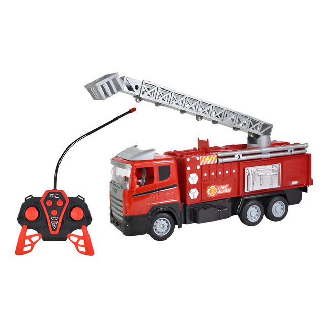 Camion De Bomberos Recargable A Control Remoto Ty363021 Rojo