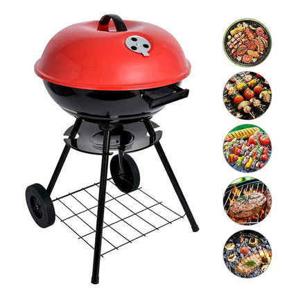 Barbacoa  Redonda 43cms Parrilla De Carbón Portátil