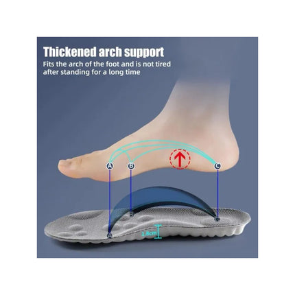 Plantilla Deportiva 4d Premium Cloud Technology. Talle 37-38 Varios