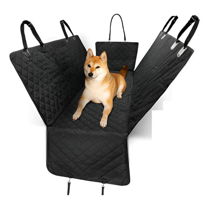 Funda Cubre Asiento Auto Mascotas Perro Impermeable Premium Negro