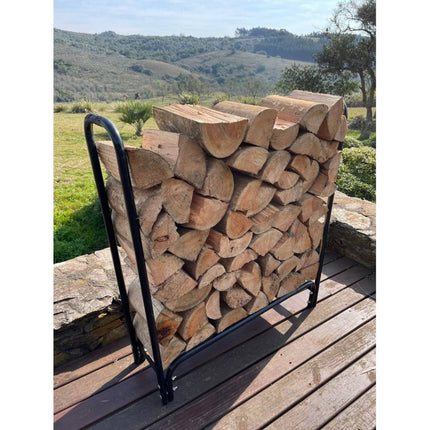 Rack Para Guardar Leña Negro