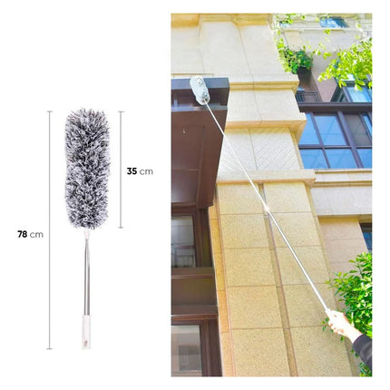 Plumero Extensible 3 Metros De Microfibra Gris