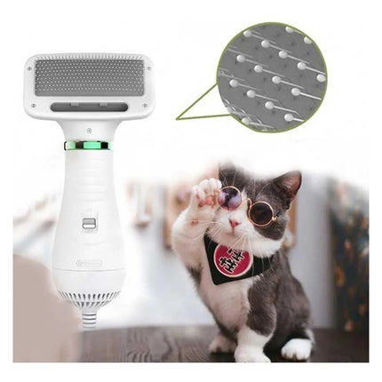 Secador De Pelo Y Cepillo Para Mascotas Gatos Perros 300w