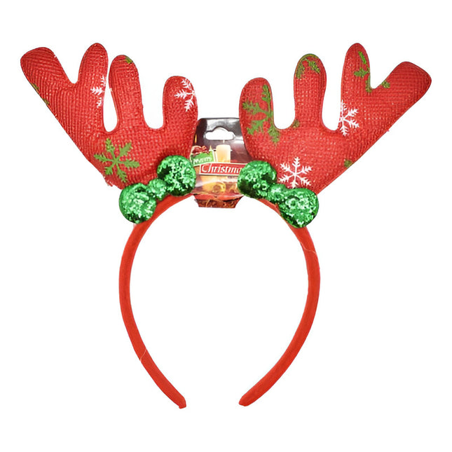 Vincha Tiara De Navidad 23x19cm  Reno Ccm00077
