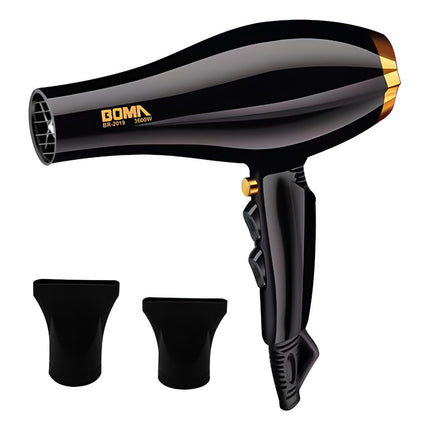 Secador De Pelo Boma Potencia: 3600w Pro 2 Velocidades Negro