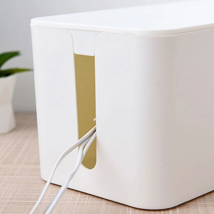 Caja Organizador  Oculta Alargues Cables Escritorio Grande