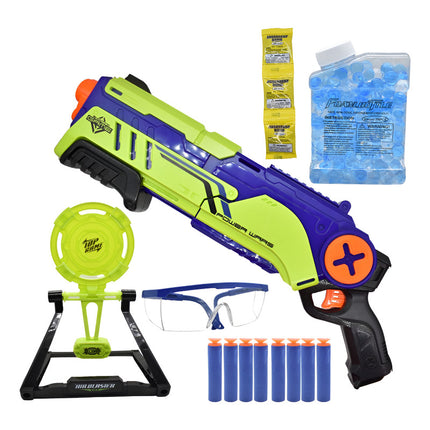 Pistola Con Lanzadores Y Balines De Hidrogel 2 En 1 Verde