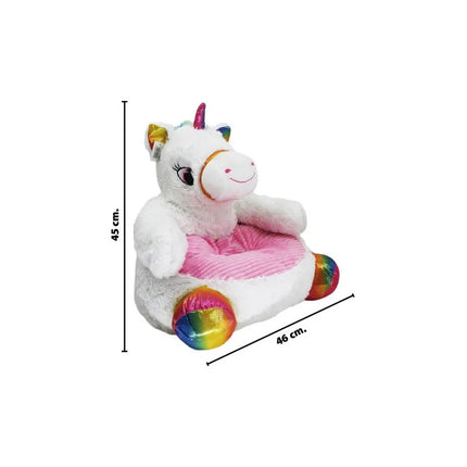 Sillon Puff Peluche Asiento Niño  Puff Infantil Unicornio