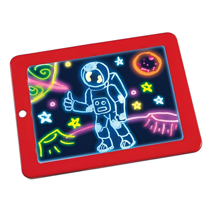 Pizarra Mágica Didáctica Infantil 3d Con Luces Led Niños