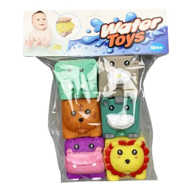 Animales De Goma X6 Para Bebecon Chifle +18m