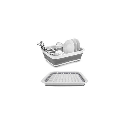 Secaplatos Escurridor Silicona Plegable Cocina Gris  Gris