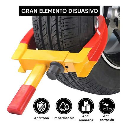 Traba Ruedas Anti Robo Auto Camioneta Ajustable