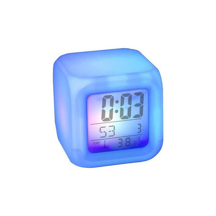 Reloj Despertador Cambia De Color C/termometro  N/a