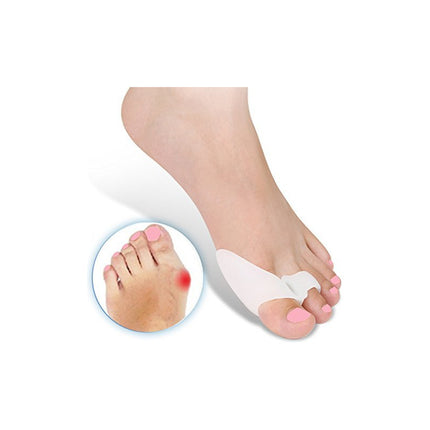 Corrector Ortopédico Juanete Dedo Martillo Gel Silicona Par Blanco