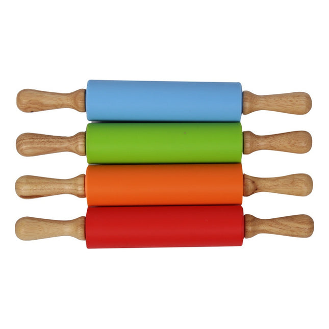 Rodillo Para Amasar De Madera Y Silicona 39x20x5.3cm V