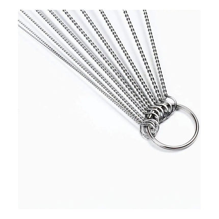 Limpia Bombilla Cepillo Acero Inoxidable Pack X10