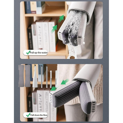 Mopa Trapeador Mariposa Plegable Mopa Con Esponja 32x5x125cm Blanco