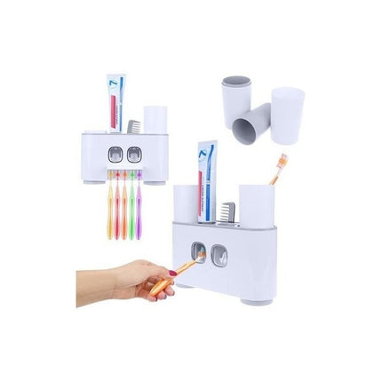 Dispensador De Pasta Automático Con Porta Cepillo Grande