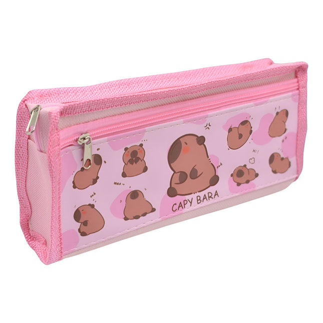 Cartuchera Rosada Carpincho Capibara Cst01819 V