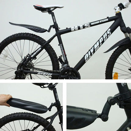 Guardabarros Plásticos Flexibles Para Bicicleta Negro