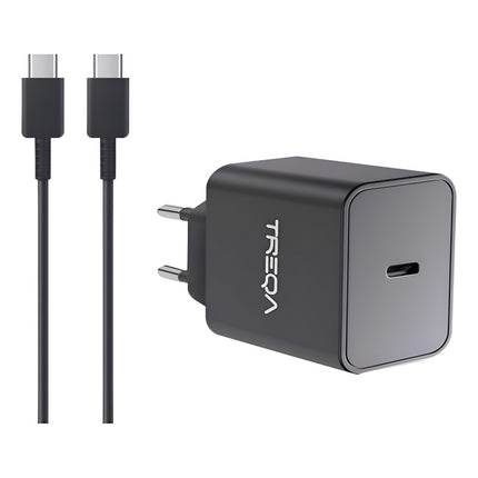 Cargador Tipo C Carga Rapida Con Cable C-c Treqa B