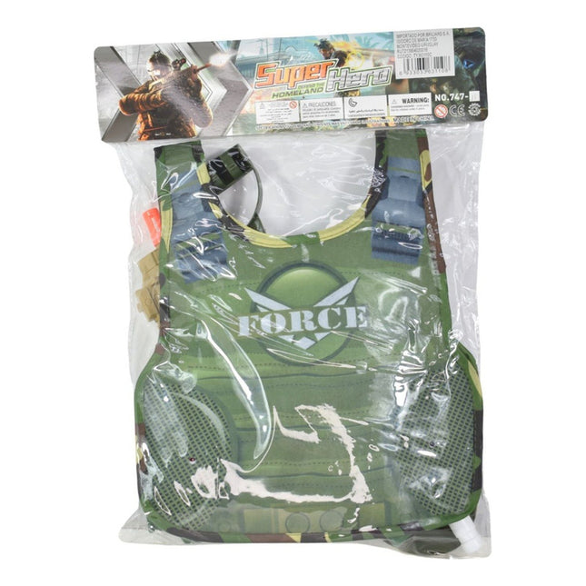 Set De Militar Con Accesorios 7pcs. Verde Verde